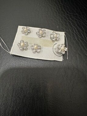 6pcs Crystal flower pearl Bridal Hair Pins Swirl Hair Twists Coils Spiral